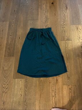 a new day Teal Midi Drawstring Skirt